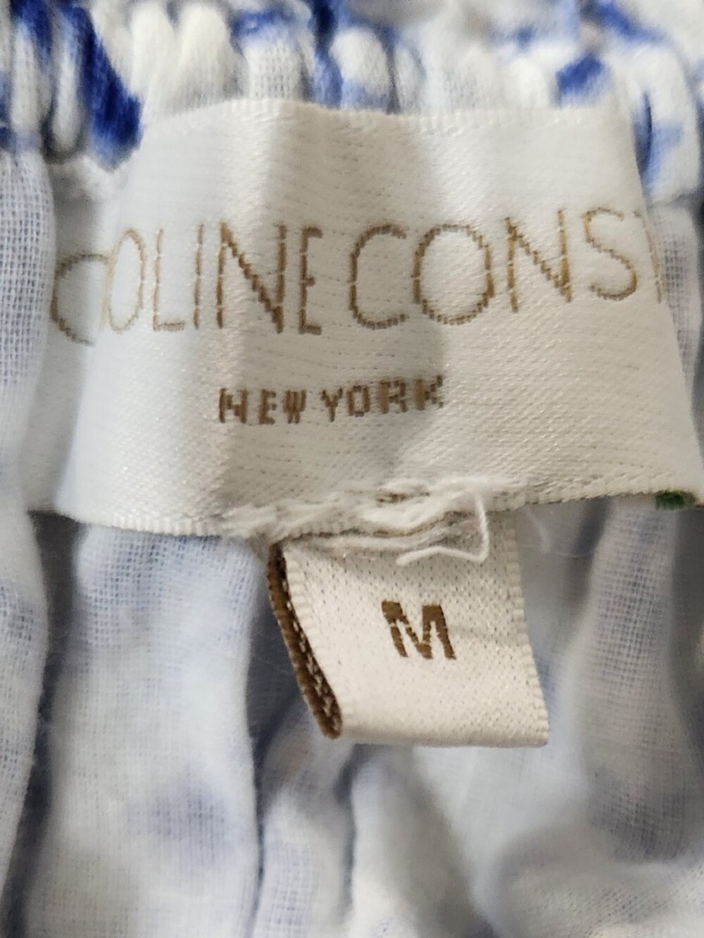 Caroline‎ Constas Blue and White Printed Maxi Dress Has Pockets - Picture 4 of 4